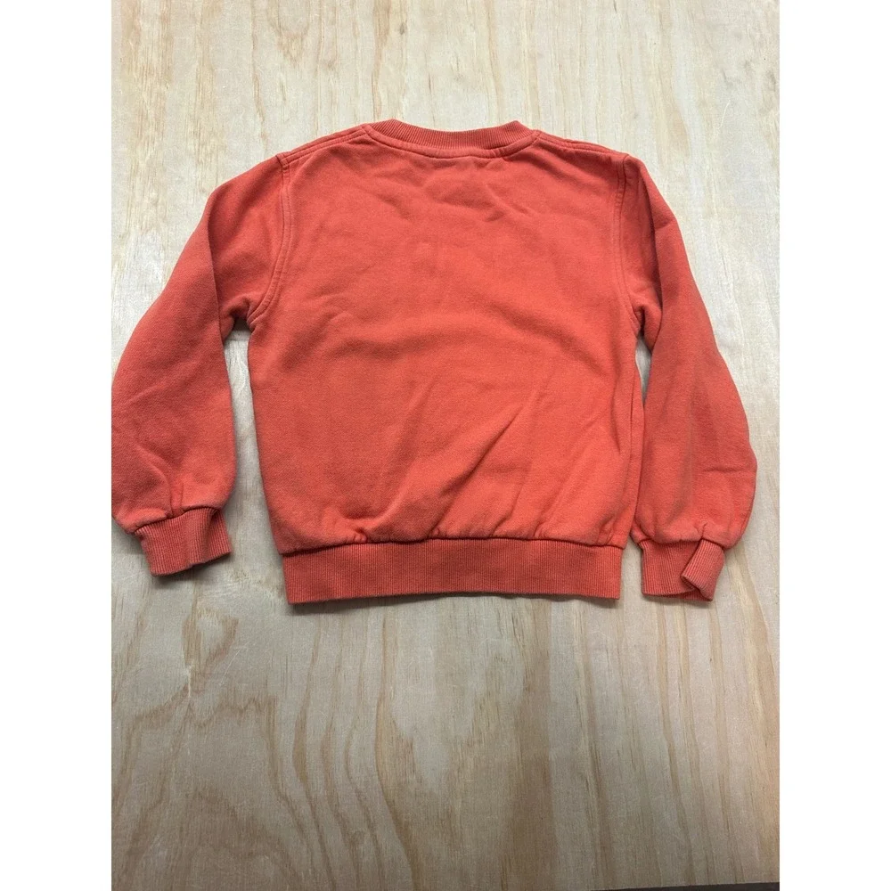 Nike Kids Orange Crewneck Sweatshirt Fleece Pullover Logo Size S‎ Small